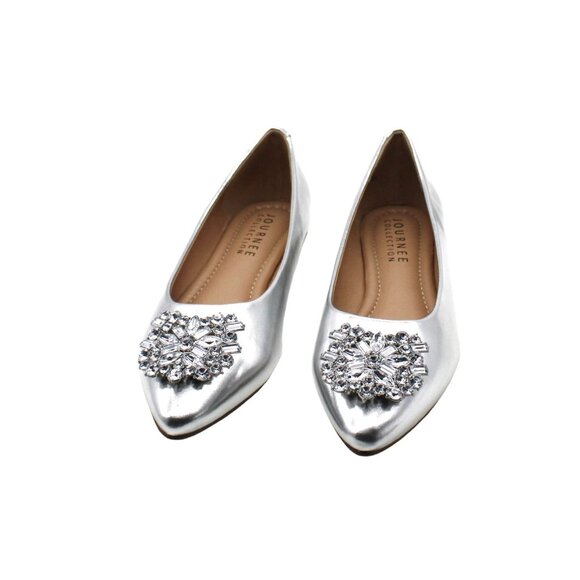 Journee Collection Silver Flats - Picture 2 of 8